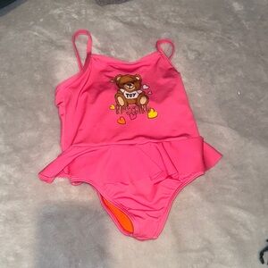 Moschino Pink Teddy Bear One-Piece